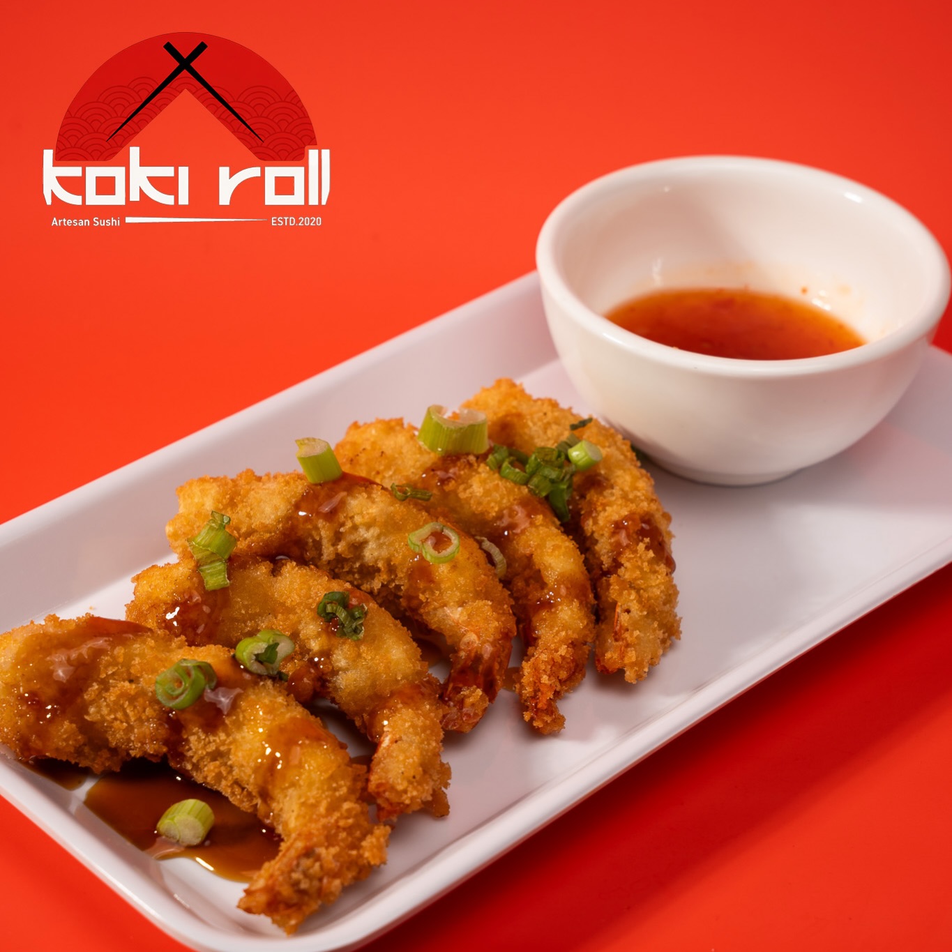 Aperitivo de camarones de Koki Roll